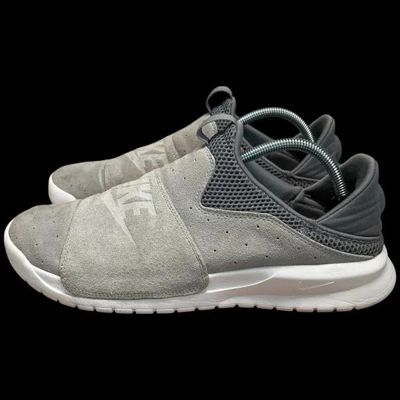 NIKE Benassi Men's Size 10 Wolfe GrayTraining Sneakers Slip On Suede Shoe
