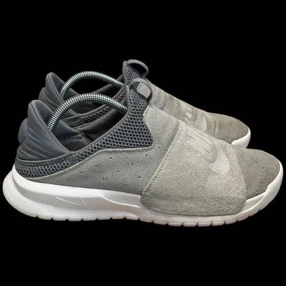 NIKE Benassi Men's Size 10 Wolfe GrayTraining Sneakers Slip On Suede Shoe