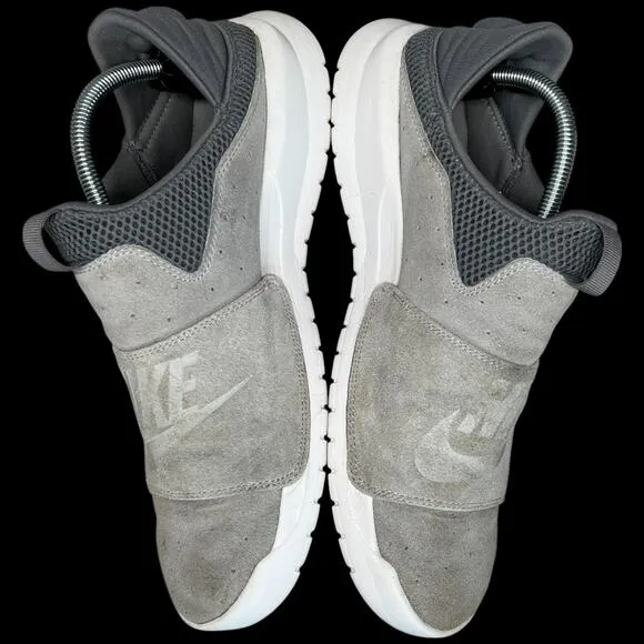 NIKE Benassi Men's Size 10 Wolfe GrayTraining Sneakers Slip On Suede Shoe