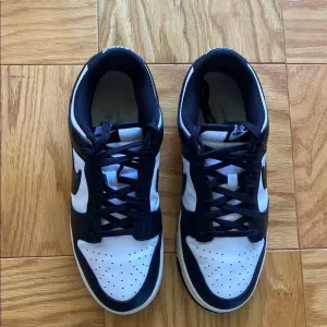 Nike Black and White Dunk Low-Top Sneakers Size 9.5 Style DD1503-101.