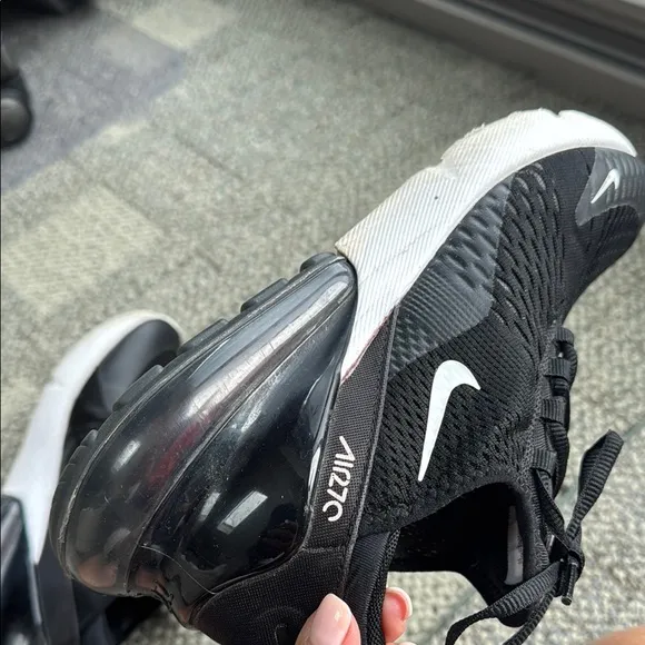 Nike Black Sneakers with Textured Design