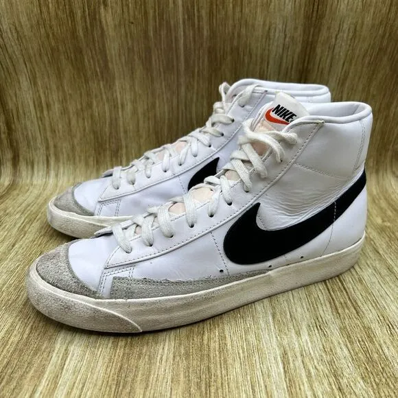Nike Blazer Mid '77 Men's Size 11‎ White Black Sail Sneakers Shoes BQ6806-100
