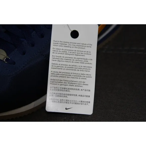Nike Cortez Midnight Navy Gold Sneakers size US 10 DM0950-401
