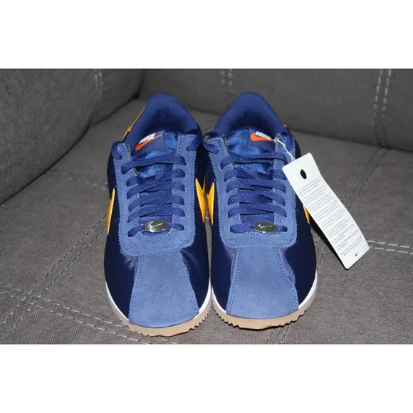Nike Cortez Midnight Navy Gold Sneakers size US 10 DM0950-401