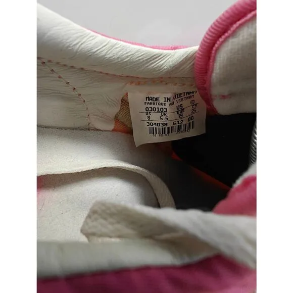 Nike Cortez Pink &amp; White Sneakers Womens Size 8