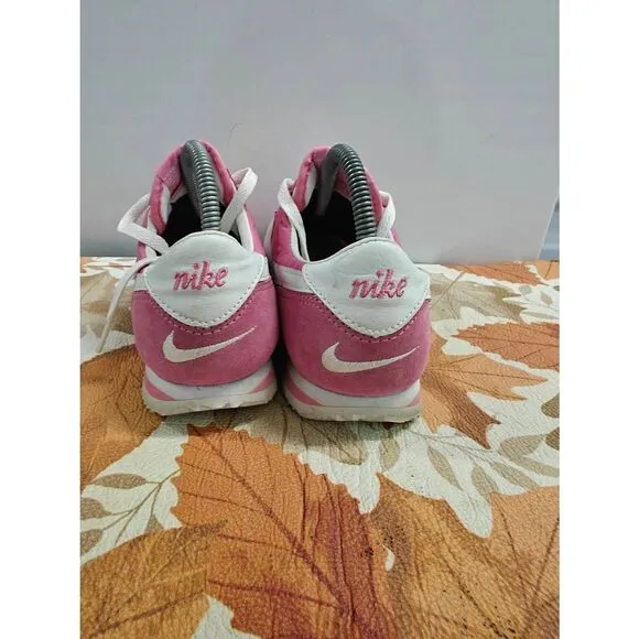 Nike Cortez Pink &amp; White Sneakers Womens Size 8