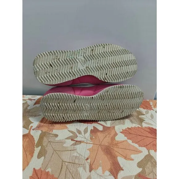 Nike Cortez Pink &amp; White Sneakers Womens Size 8