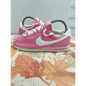 Nike Cortez Pink &amp; White Sneakers Womens Size 8