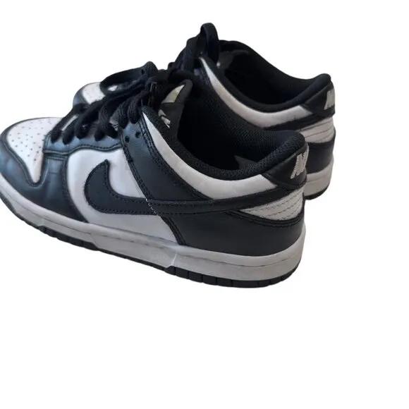 Nike Dunk Low Black &amp; White Sneakers Boy Size 3.5 Y
