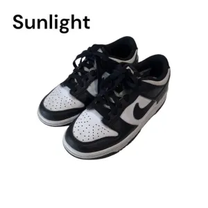 Nike Dunk Low Black &amp; White Sneakers Boy Size 3.5 Y