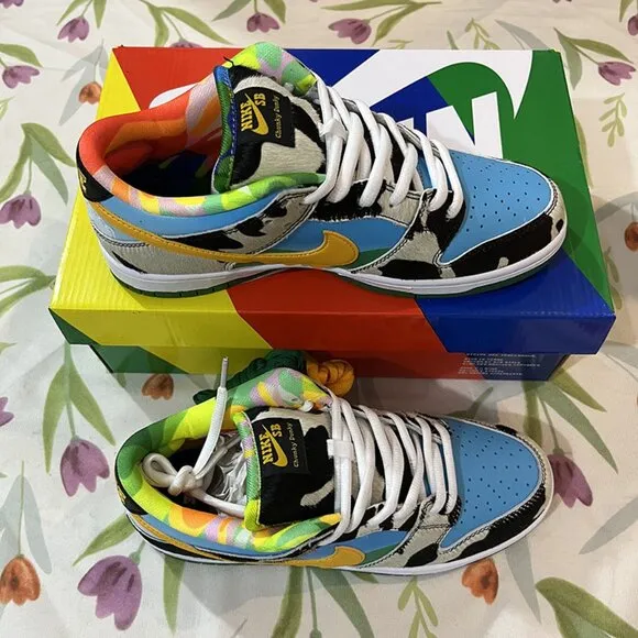Nike Dunk Low Cow Print Sneakers