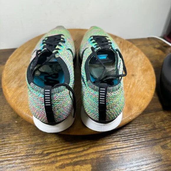 Nike Flyknit Racer 2.0 2017 Green Black Men's Size 10.5 Shoe Sneakers 526628-304