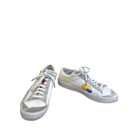 Nike Flyleather Blazer Low Mayumi Yamase Mens Sneakers White Size 9.5 SKU8188