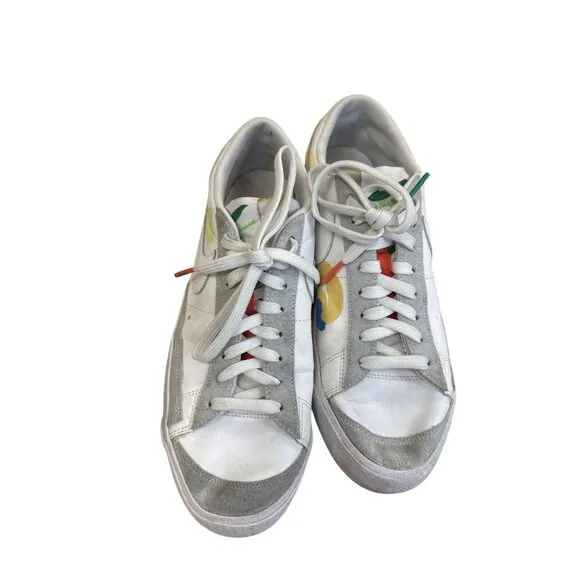 Nike Flyleather Blazer Low Mayumi Yamase Mens Sneakers White Size 9.5 SKU8188