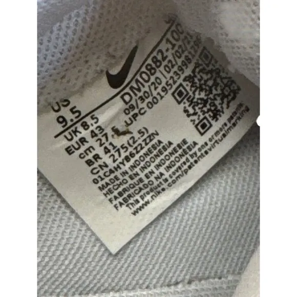 Nike Flyleather Blazer Low Mayumi Yamase Mens Sneakers White Size 9.5 SKU8188