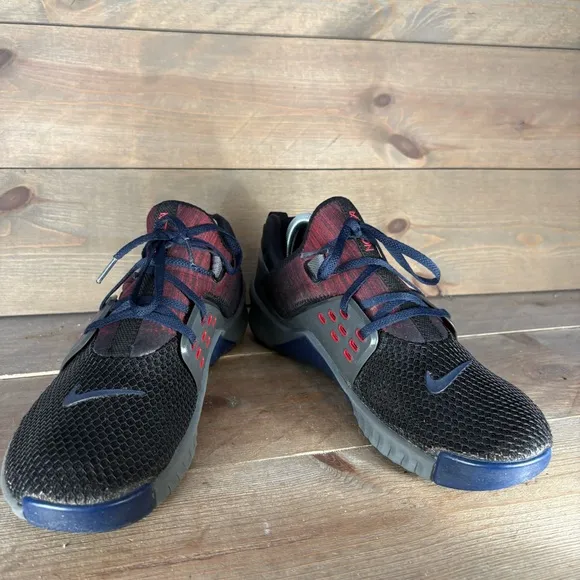 nike free metcon 2 mens size 10 shoes black patriots athletic sneakers