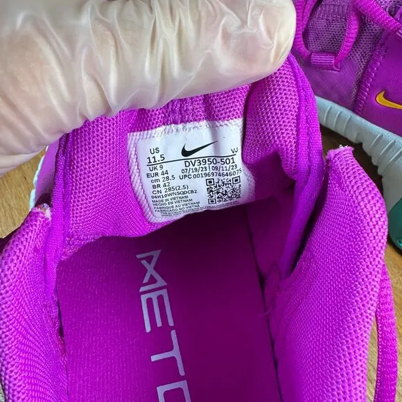 Nike Free Metcon 5 Purple White Women's Size‎ 11.5 Shoes Sneakers DV3950-501