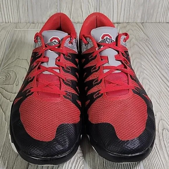 Nike Free Trainer Flywire 5.0 OSU Ohio State Buckeyes Athletic Sneakers Men 11.5