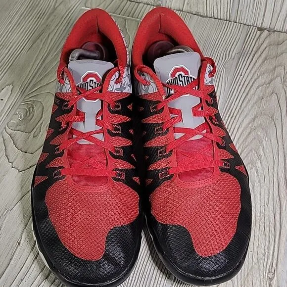 Nike Free Trainer Flywire 5.0 OSU Ohio State Buckeyes Athletic Sneakers Men 11.5