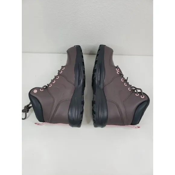 Nike Girls' Big Kids' Manoa Leather Boots in Violet Ore/Dark Smoke Grey- Size 5Y