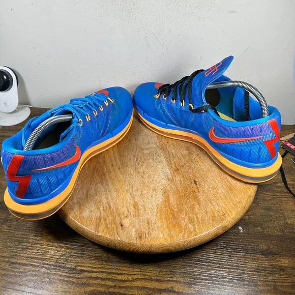 Nike KD 6 Elite Team Blue Yellow Shoe Sneakers Men's Size 10.5 642838-400