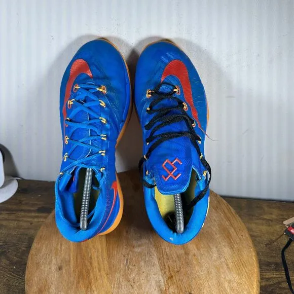 Nike KD 6 Elite Team Blue Yellow Shoe Sneakers Men's Size 10.5 642838-400