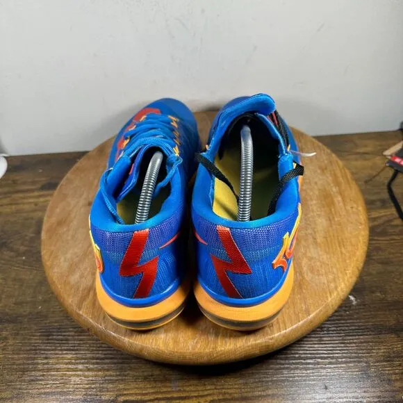 Nike KD 6 Elite Team Blue Yellow Shoe Sneakers Men's Size 10.5 642838-400