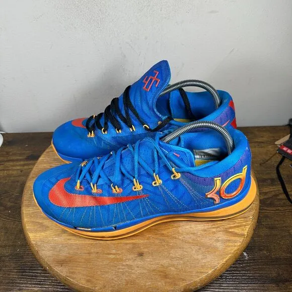 Nike KD 6 Elite Team Blue Yellow Shoe Sneakers Men's Size 10.5 642838-400
