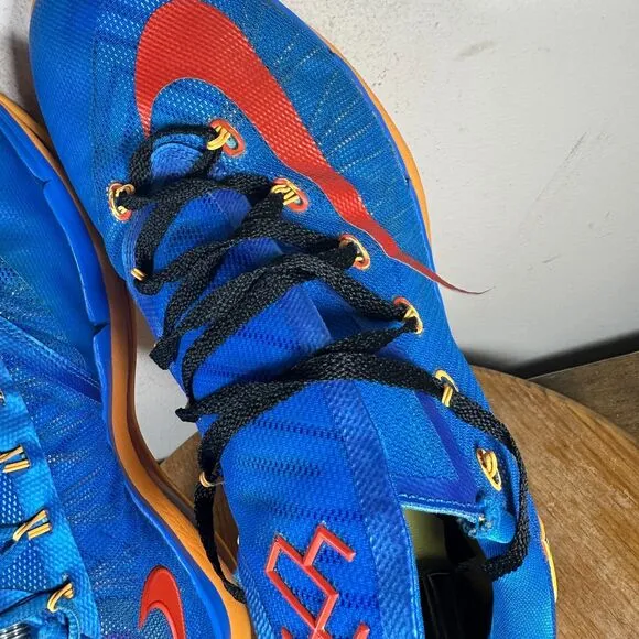 Nike KD 6 Elite Team Blue Yellow Shoe Sneakers Men's Size 10.5 642838-400
