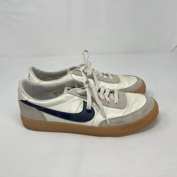 Nike Killshot 2 Mens Size 9.5 White Blue Leather Shoes Sneakers 432997-107 Gum