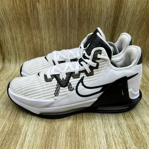 Nike LeBron Witness 6 TB Men's Size 12 White Black Sneakers Shoes DO9843-100