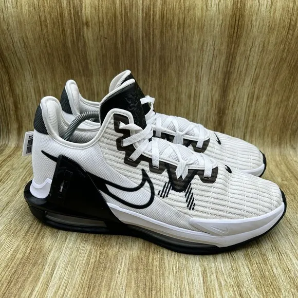 Nike LeBron Witness 6 TB Men's Size 12 White Black Sneakers Shoes DO9843-100