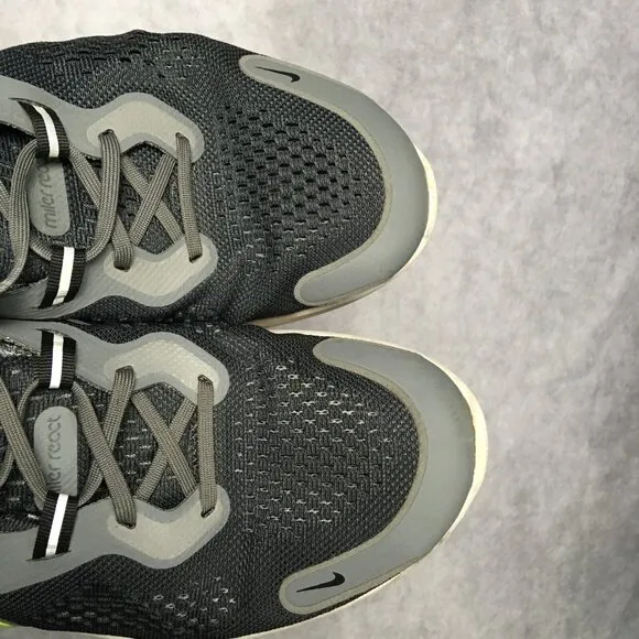 Nike Mens React Miler 2 Running Shoes size 12.5 Sneakers Smoke Grey Volt Black