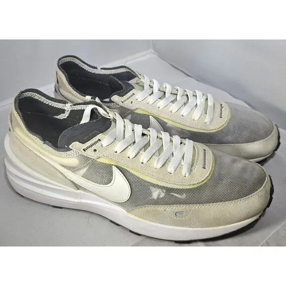 Nike Men's  Waffle One Summit White/Lite Grey/ Black Running Sneakers Size 9.5