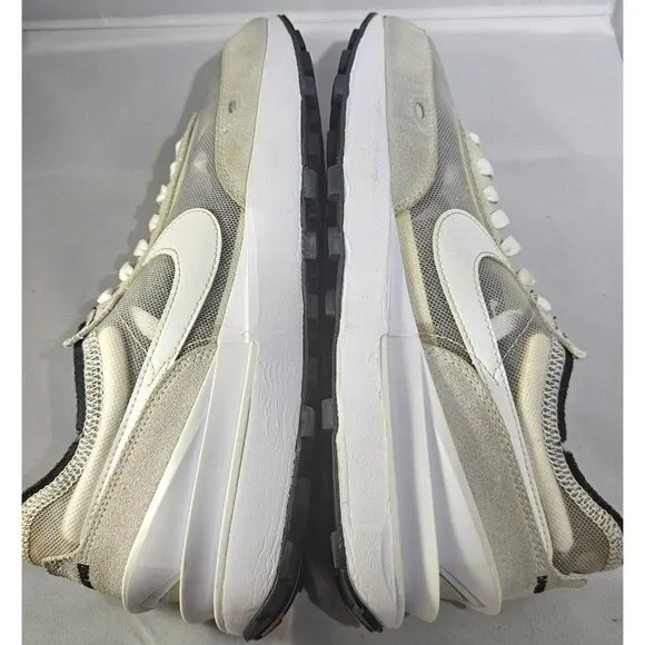 Nike Men's  Waffle One Summit White/Lite Grey/ Black Running Sneakers Size 9.5