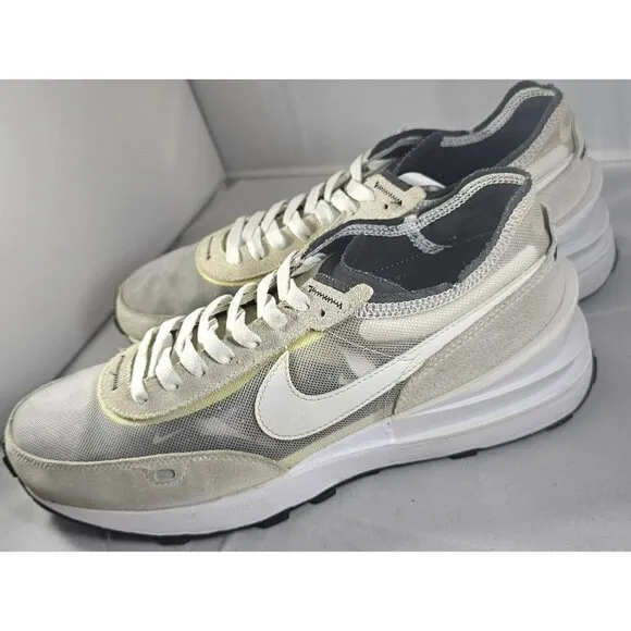 Nike Men's  Waffle One Summit White/Lite Grey/ Black Running Sneakers Size 9.5