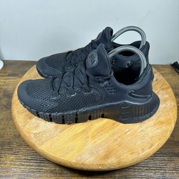 Nike Metcon 4 Triple Black Volt Free Men's Size‎ 7 Sneakers CT3886-007