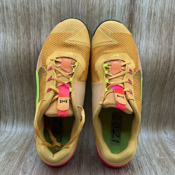 Nike Metcon 7 Rawdaciuous Men's‎ Size 15 Pollen Yellow Sneakers Shoes DA8110-721