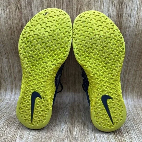 Nike Metcon Flyknit 3 Men's Size 10 Blue Weightlifting Shoes Sneakers AQ8022-407