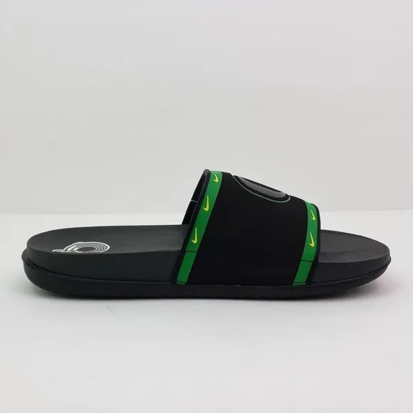 Nike Offcourt NCAA Oregon Ducks Mens Size 8 Black Green Slide Sandals DD0538-001