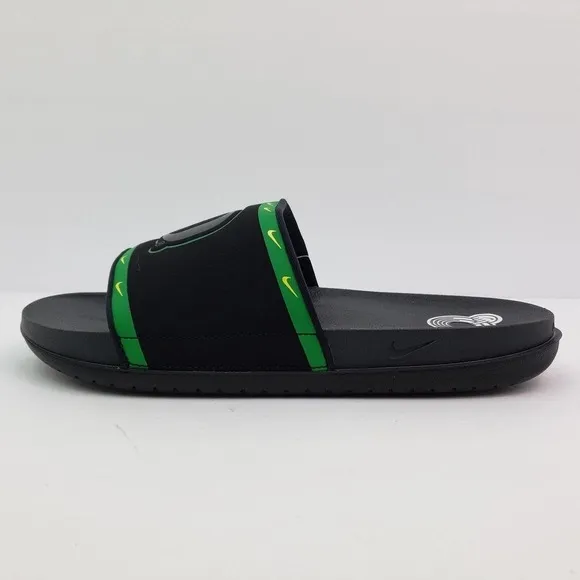 Nike Offcourt NCAA Oregon Ducks Mens Size 8 Black Green Slide Sandals DD0538-001
