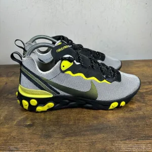 Nike React Element 55 Dynamic Yellow CK1686-001‎ Shoes Sneakers Men's Size 8