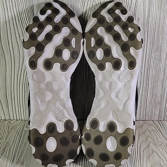 Nike React Element 87 Anthracite Black White Athletic Sneakers Mens Size 14