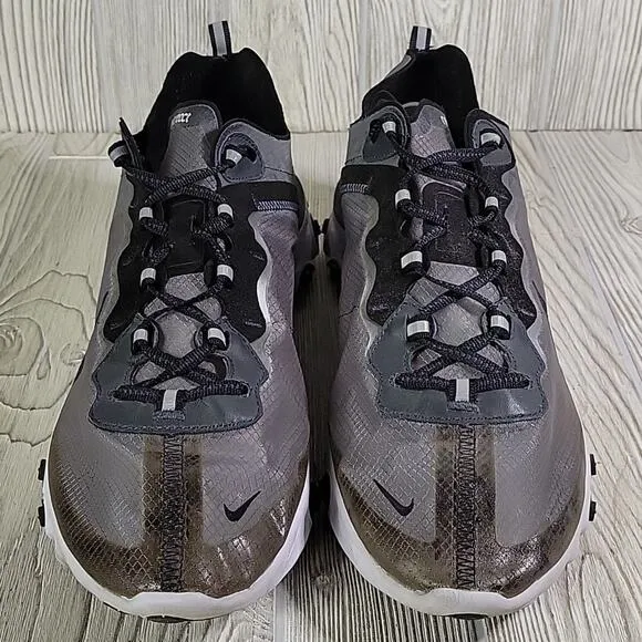 Nike React Element 87 Anthracite Black White Athletic Sneakers Mens Size 14