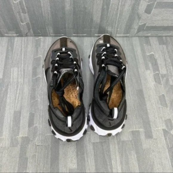 Nike React Element 87 Black Anthracite Sail Sneakers Women Size 5.5