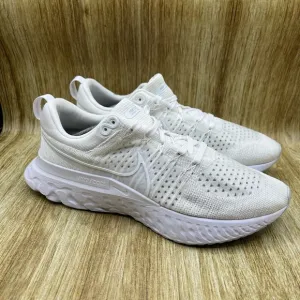Nike React Infinity Run Flyknit 2 Men's Size 13 Sneakers Shoes White CT2357-103