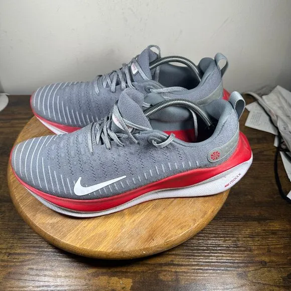 Nike ReactX Infinity Run 4 Men's Size 13 Gray Red Shoes Sneakers FJ1221-019