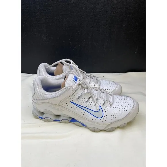 Nike Reax Mens White Blue Sneakers Shoes Size 10.5 SKU 6824