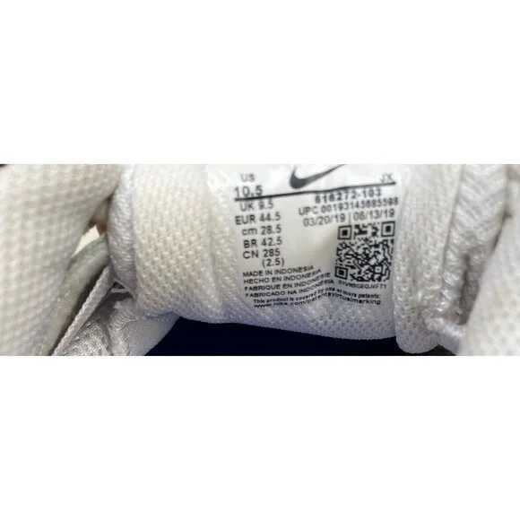 Nike Reax Mens White Blue Sneakers Shoes Size 10.5 SKU 6824