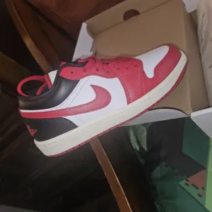 Nike Red and Black Sneakers Classic Design
